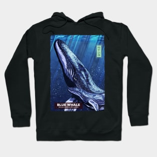 Blue Whale - Black Hoodie